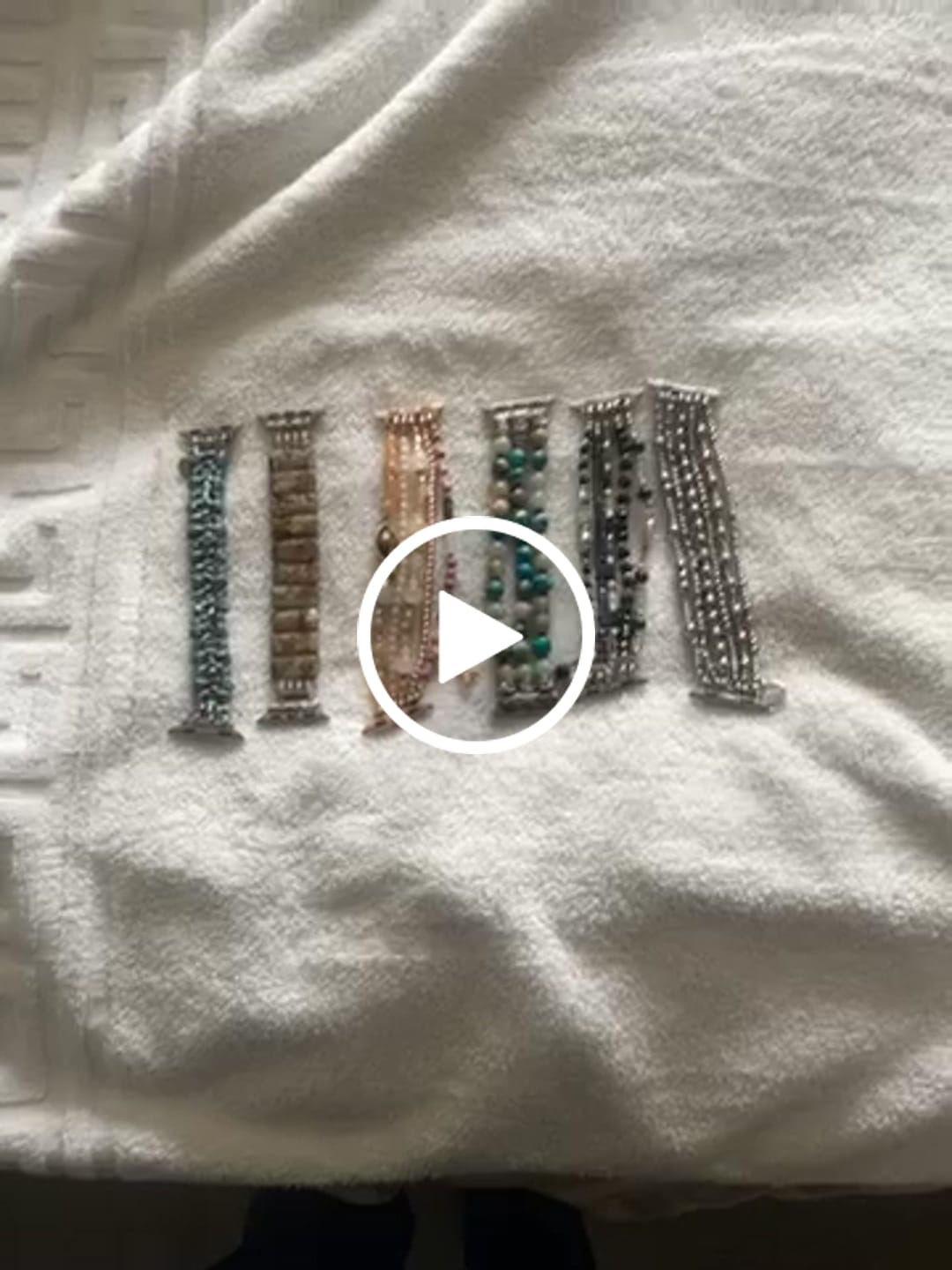 Customer video review of Burgundy Rose Stretch Apple Watch Strap