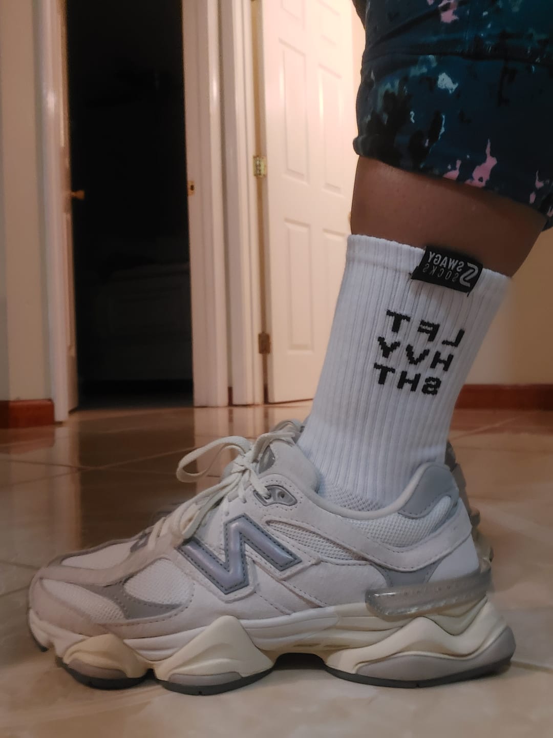 Customer photo review of Gym Therapy - Women's Crew Workout Socks