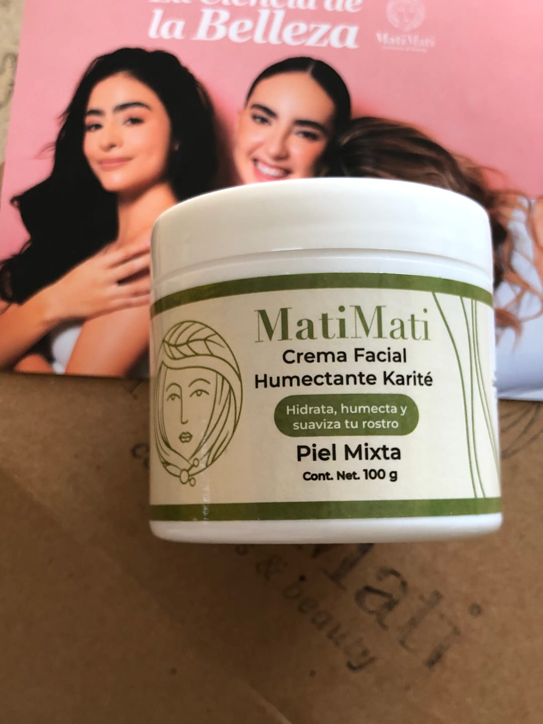 Customer photo review of Crema Facial Humectante Karite