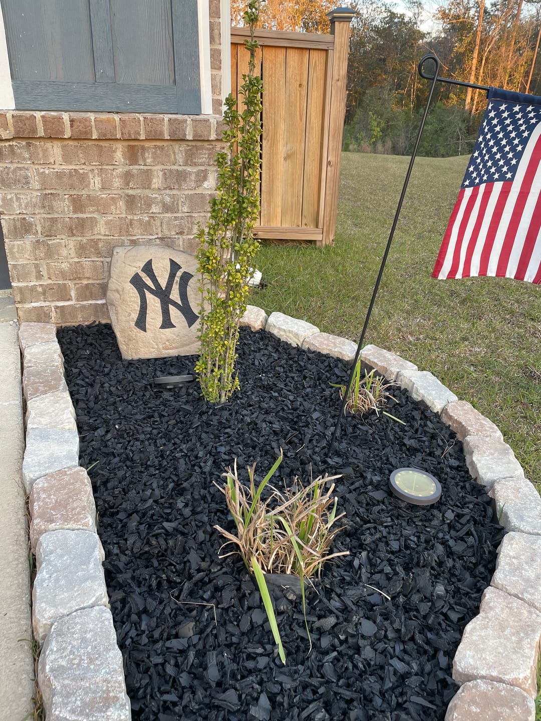 Customer photo review of New York Yankees Design-A-Stone Landscape Art