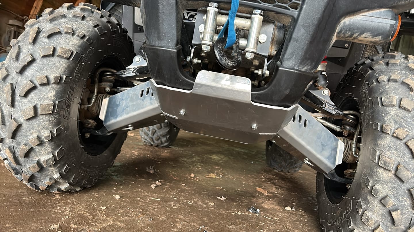 Customer photo review of A-arm & CV Boot Guard Kit — Suzuki KingQuad 450/500/700/750 (2005+)