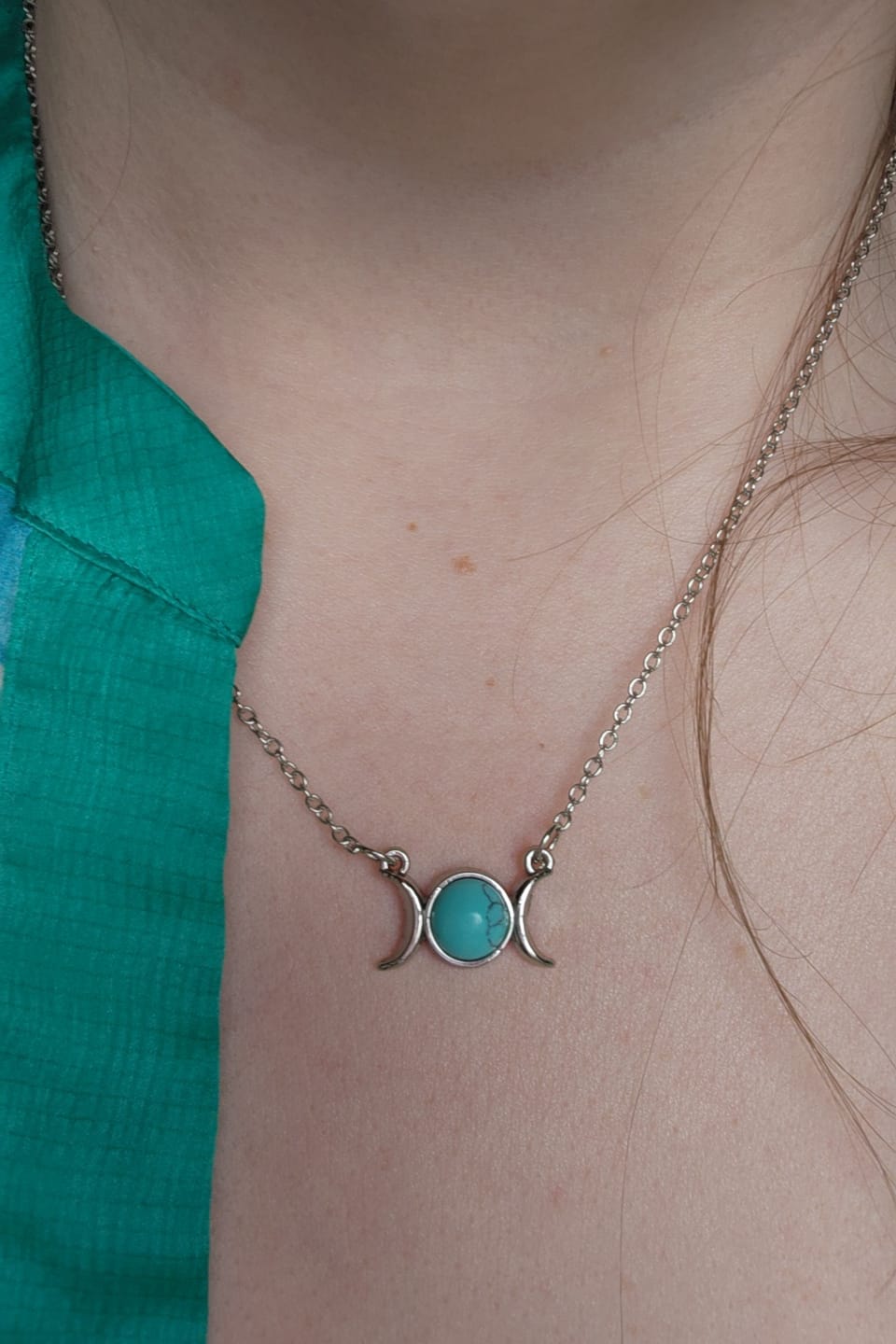 Customer photo review of Triple moon necklace