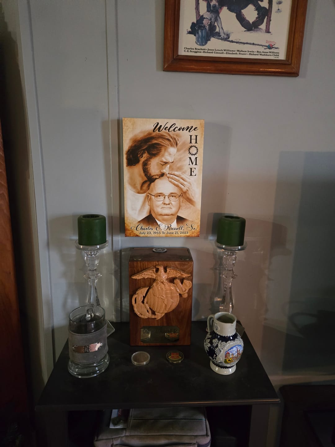 Customer photo review of Custom Canvas Prints, God Sympathy Gifts, Jesus Memorial Gift, Remembrance Gifts, Bereavement Gift, Welcome Home Jesus Canvas