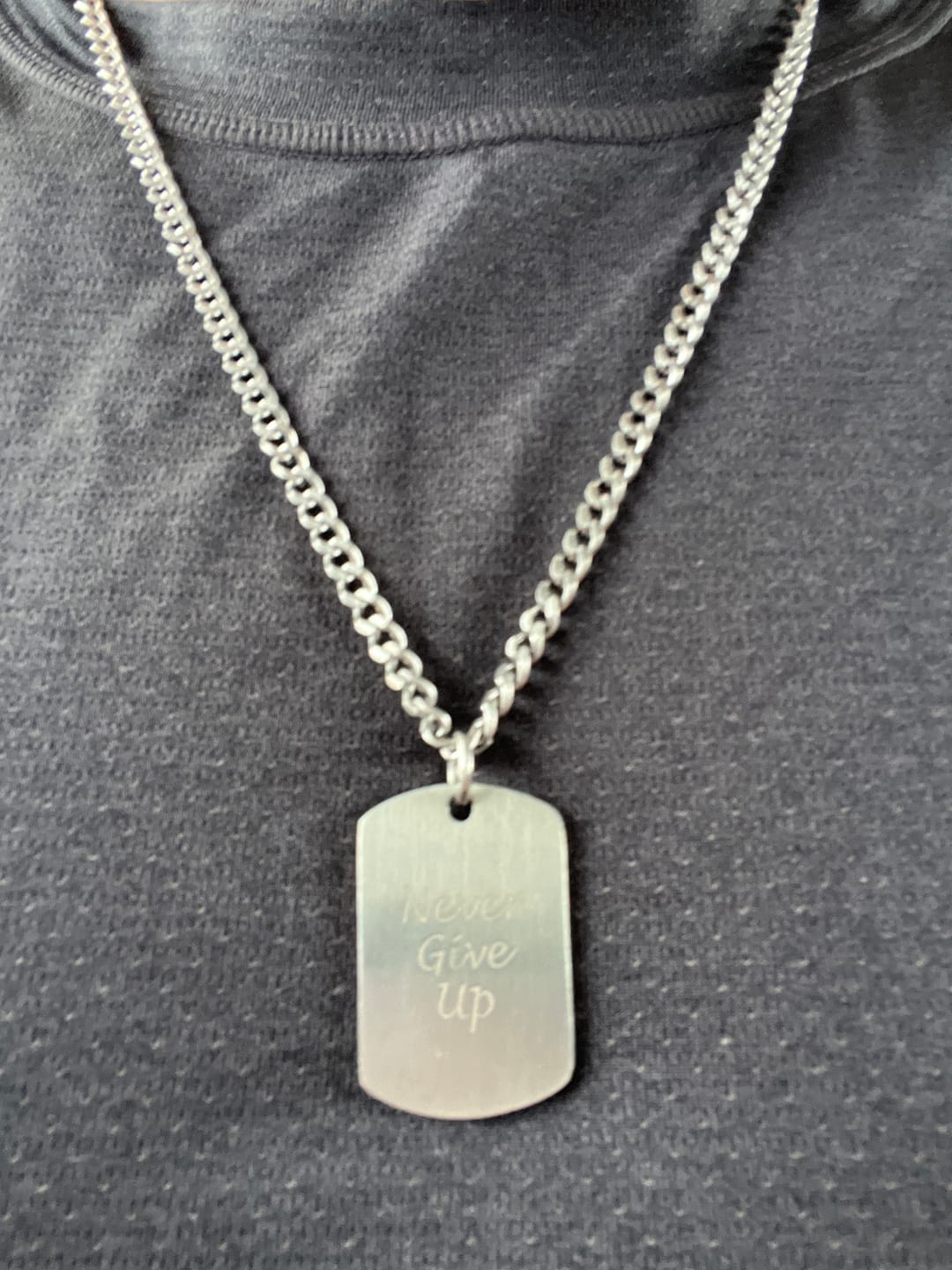 Customer photo review of Matte Dog Tag