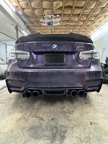 Customer photo review of F8X M3/M4 PSM 4Pc Carbon Fiber Diffuser
