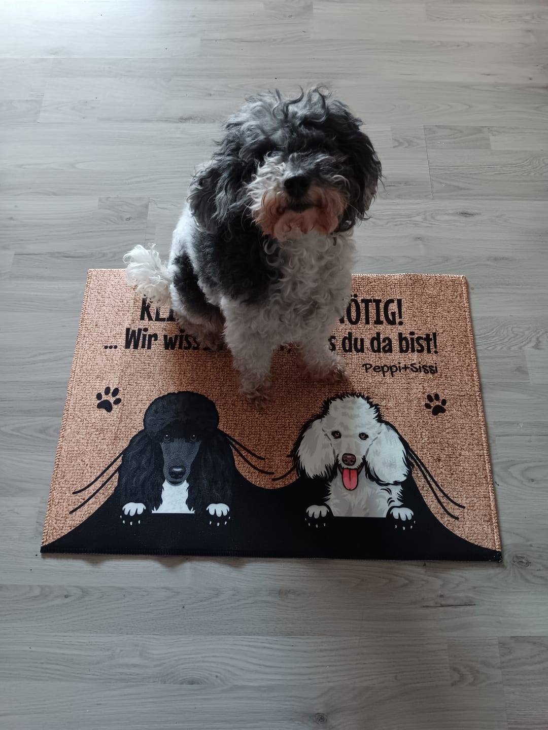 Customer photo review of Klingeln nicht nötig - Individuelle Fußmatte