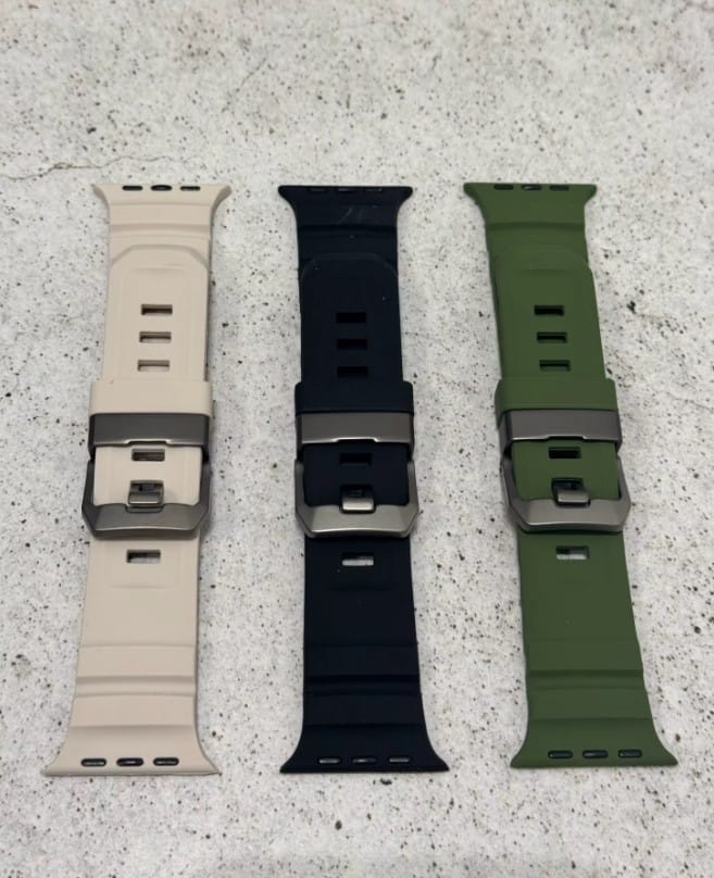 Customer photo review of Sport Soft Silicone and Titanium Buckle Strap for Apple Watch