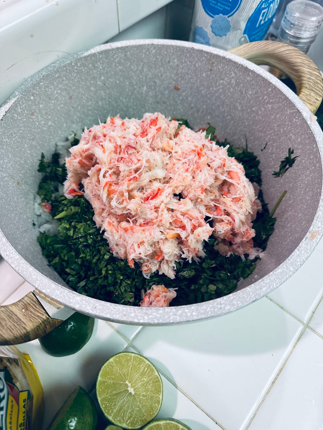 Customer photo review of Wild, Arctic Snow Crab Meat from Norway (16oz leg/body meat)