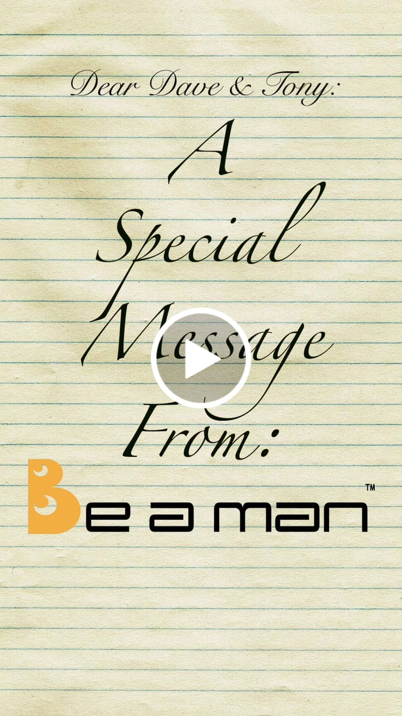 Customer video review of Personalized Be A Man Reel