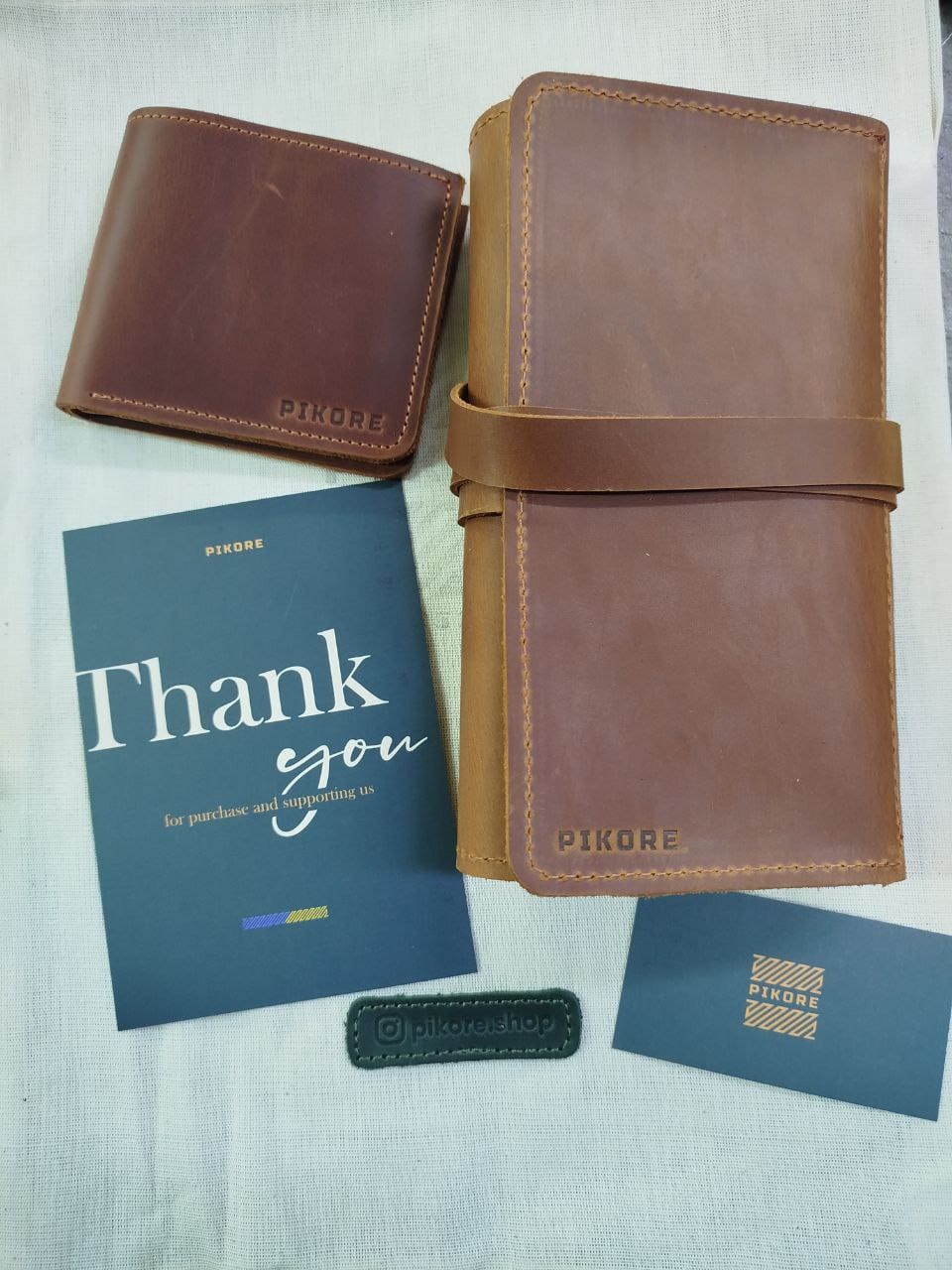 Customer photo review of Leather Pencil Case