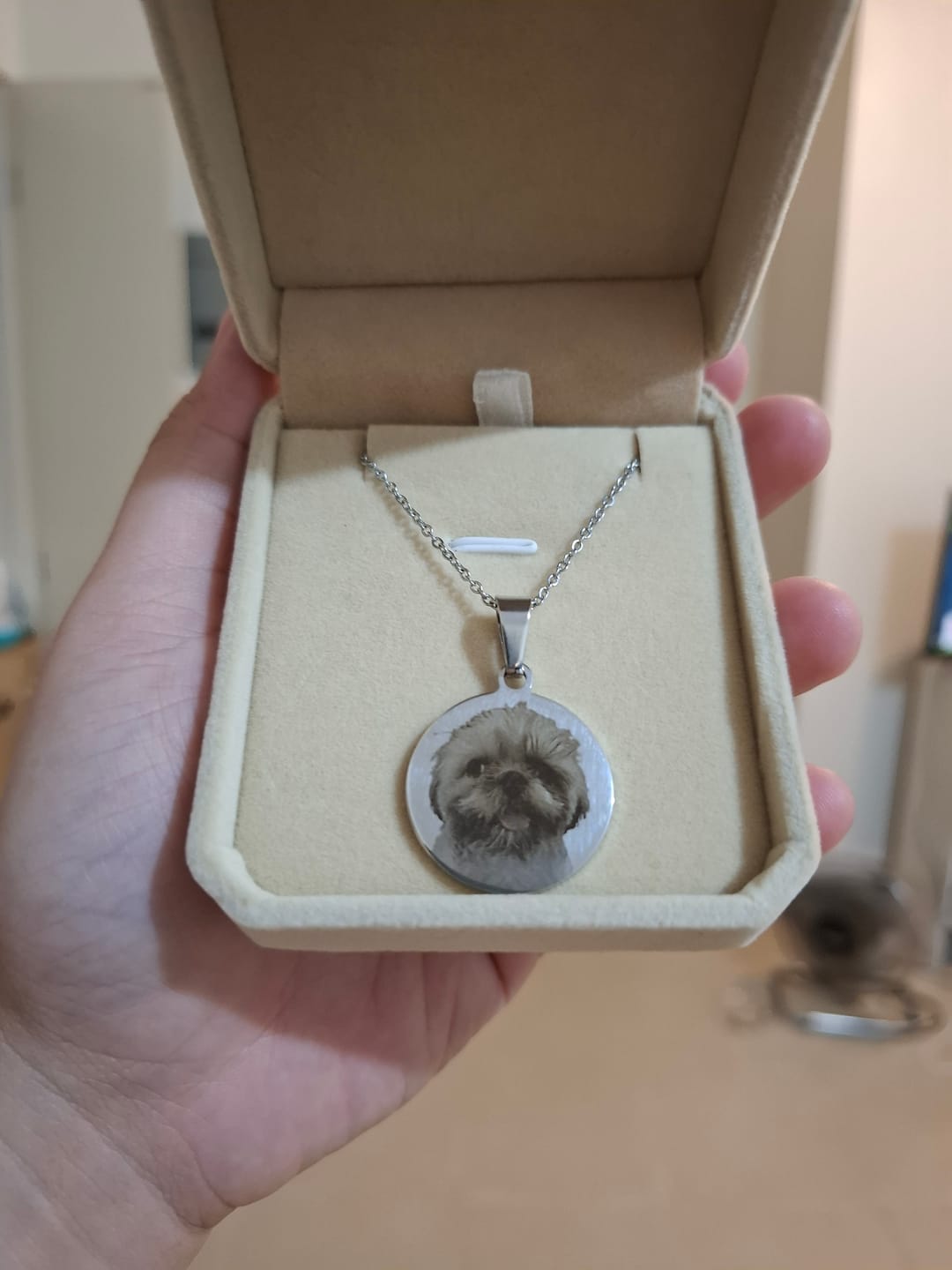 Customer photo review of Printave™ Personalized Round Necklace