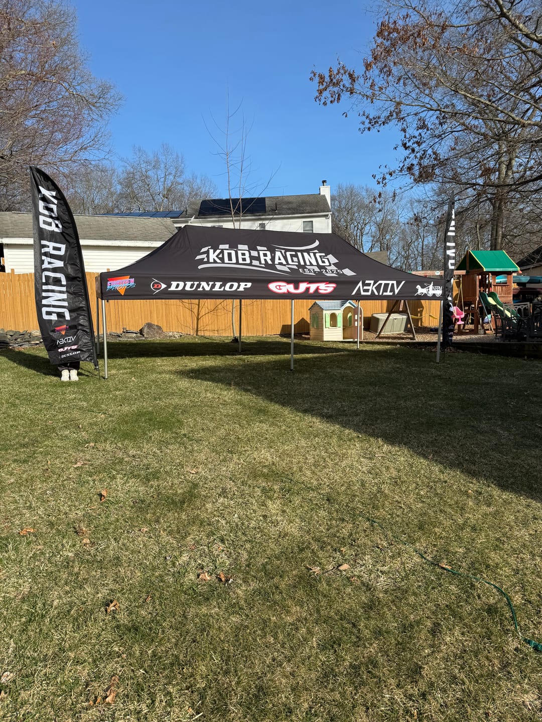 Customer photo review of Premium Concave Flags