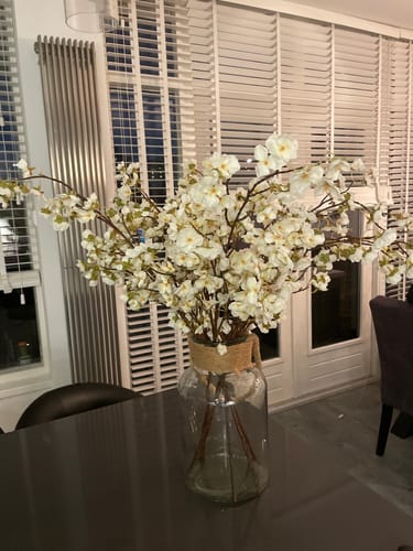 Customer photo review of Zijden Bloesem - Wit (3stengels)