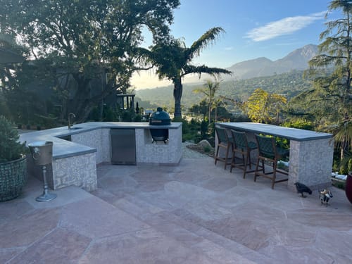 Ipanema Rosa 8 Square Terrazzo Cement Tile