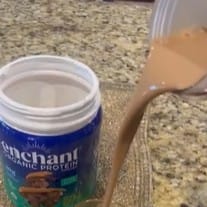 Customer photo review of Chocolate Peanut Butter Organic Protein powder