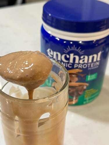 Customer photo review of Chocolate Peanut Butter Organic Protein powder