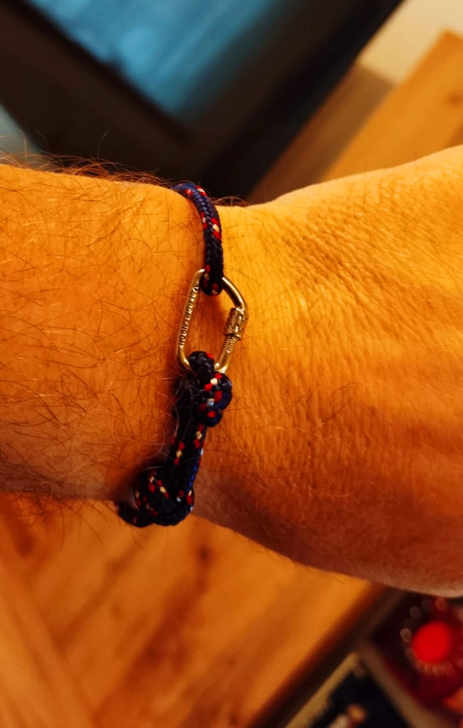 Customer photo review of BERGMENSCH® Karabiner Armband 925 Sterling Silber
