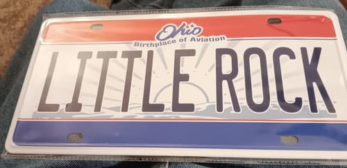 Customer photo review of Ohio Metal License Plate