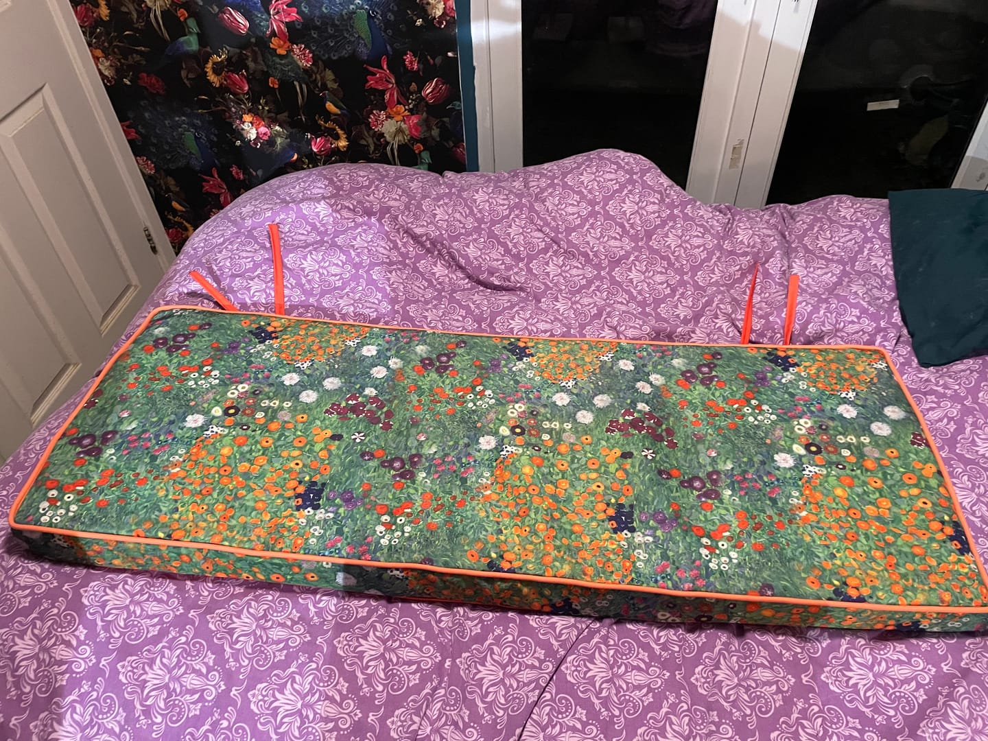 Customer photo review of Klimt Flower Garden Water Resistant Fabric