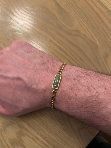 undefined review of Fusion Cuban Bracelet, Aventurine image 1 out of 1
