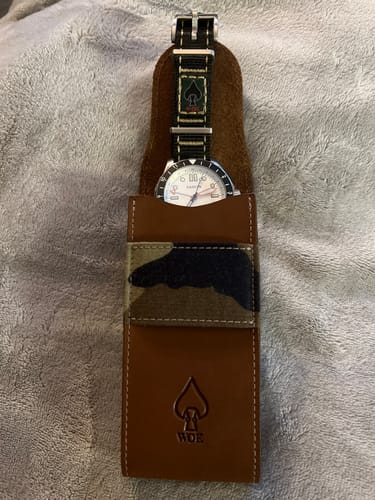 Customer photo review of Travel Pouch and Challenge Coin