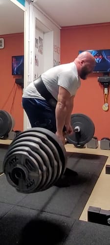 Customer photo review of Bastard Deadlift Bar - Black Chrome Shaft