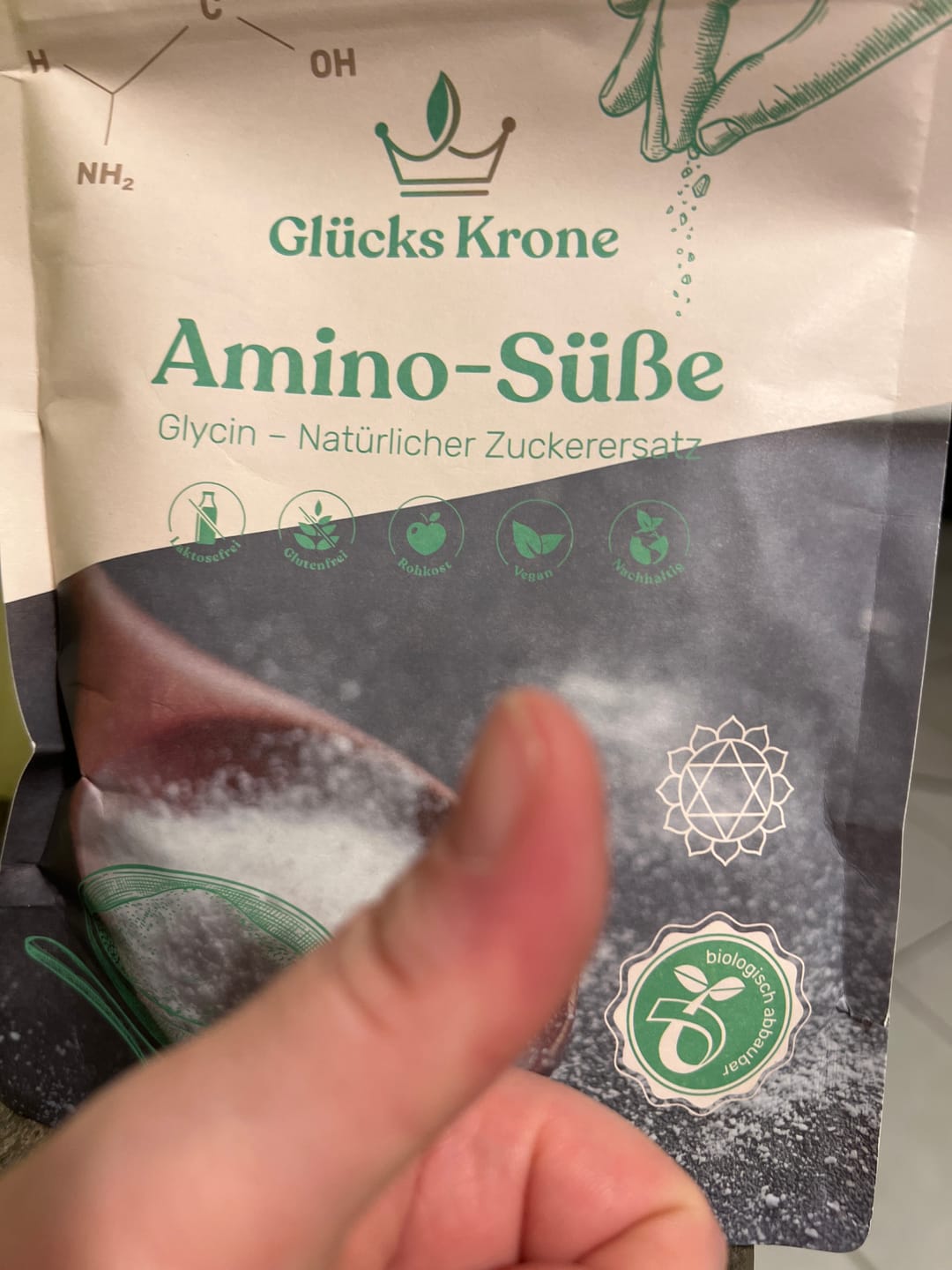 Customer photo review of Amino-Süße (L-Glycin) - 250g