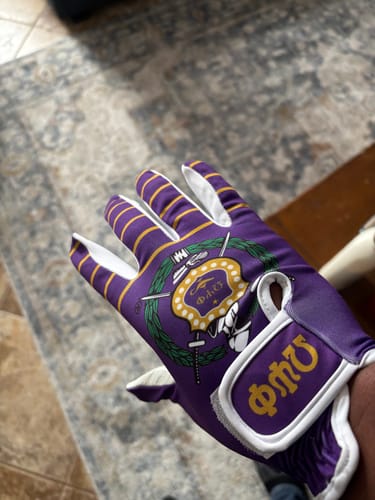 Customer photo review of OMEGA PSI PHI GOLF GLOVES