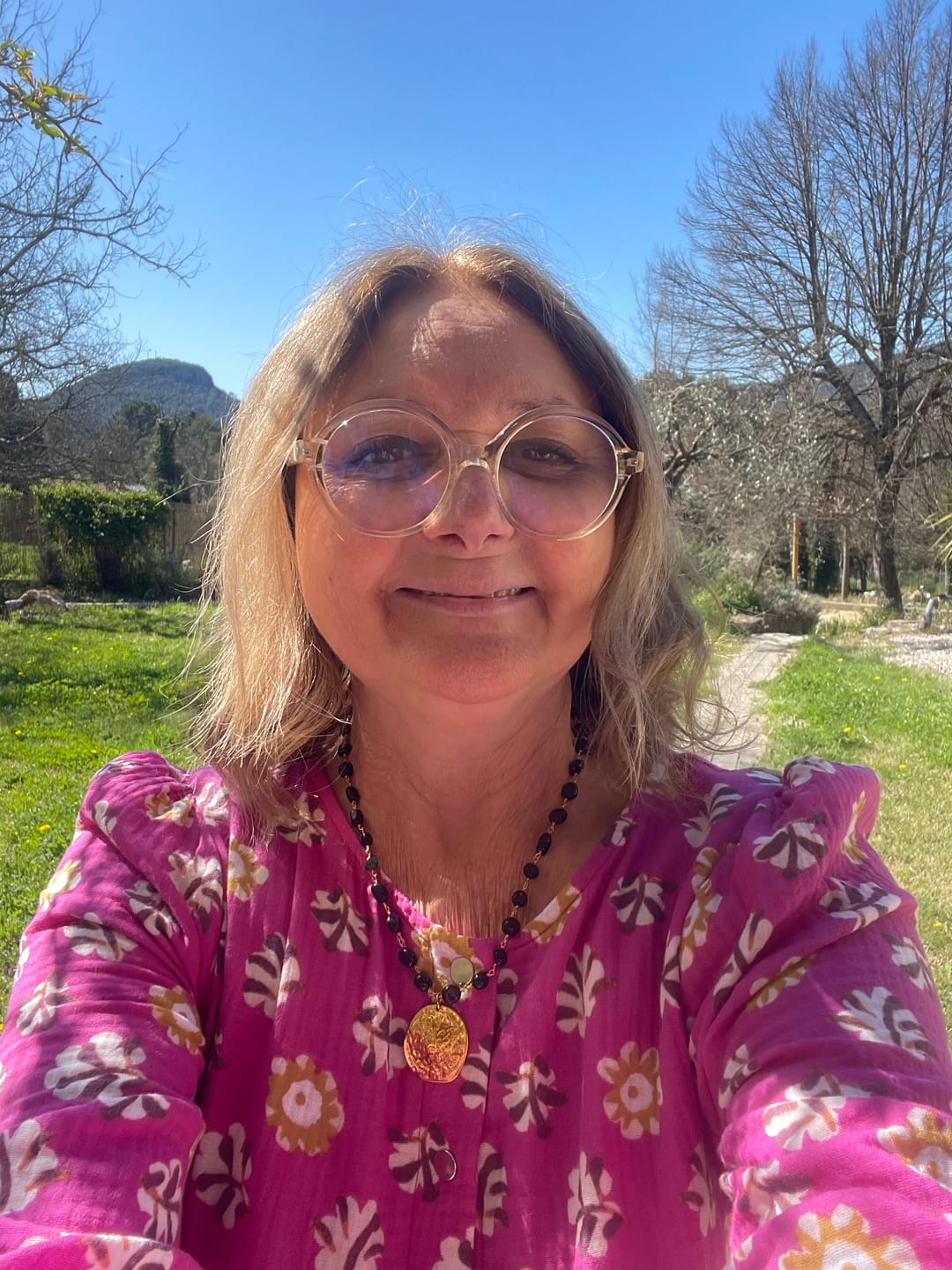 Customer photo review of Robe Eglantine - double gaze de coton Songe boisé