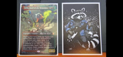 Customer photo review of Custom Card Sleeves