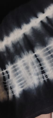 Customer photo review of Black High Rise Tie Dye Palazzo Pants
