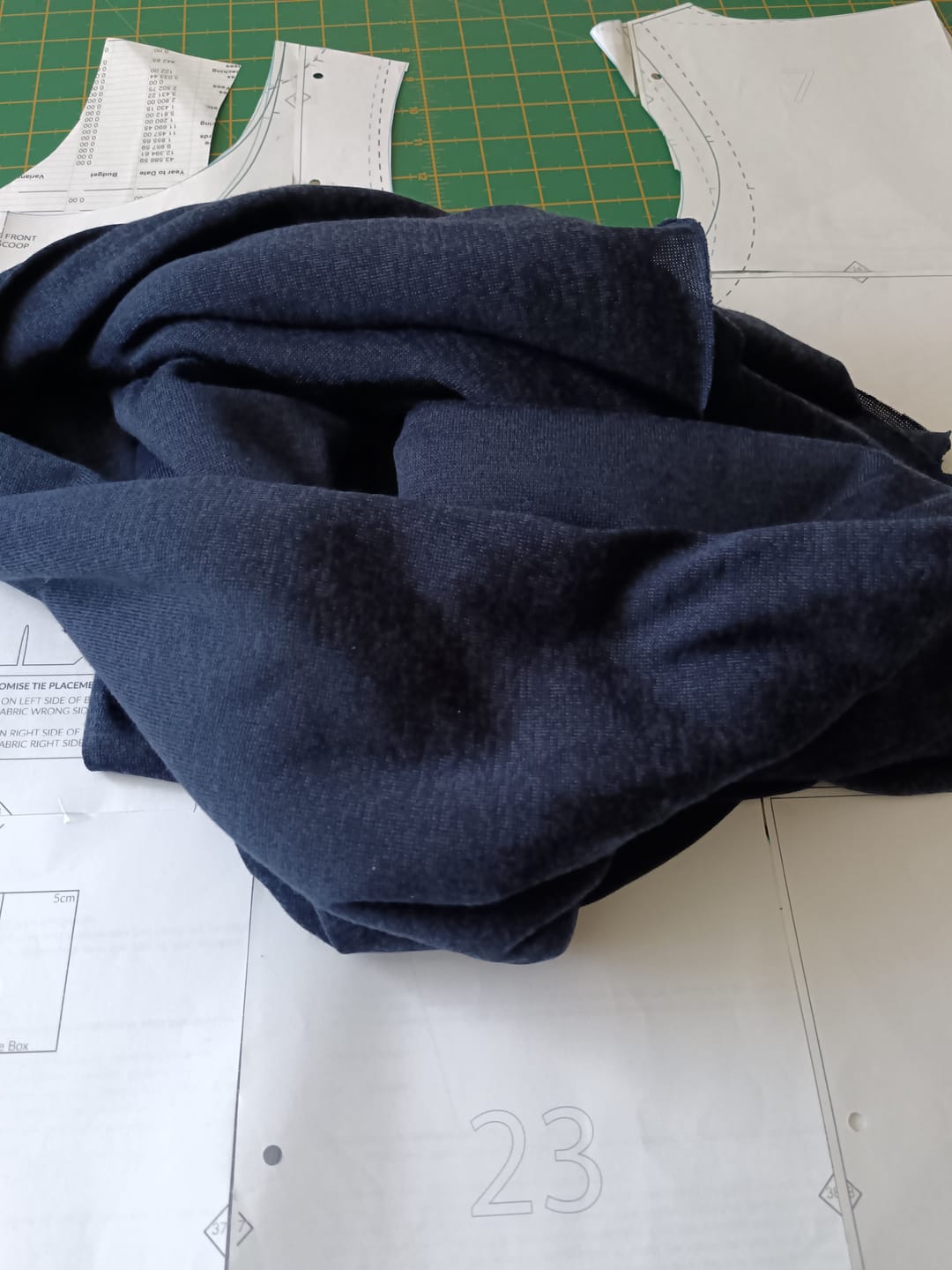 Customer photo review of Melange Knit Fabric