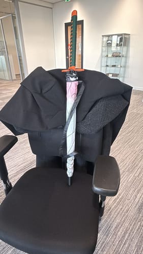 Customer photo review of Katana Umbrella - Shinobu Theme