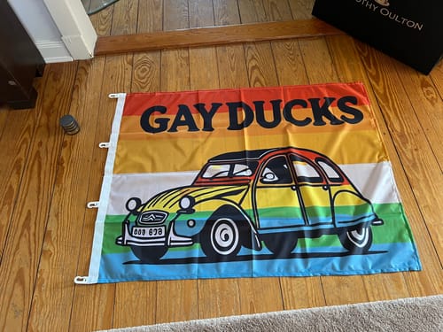 Customer photo review of Fahne inkl. Druck