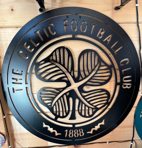 Customer photo review of Celtic F.C. Crest Metal Wall Art