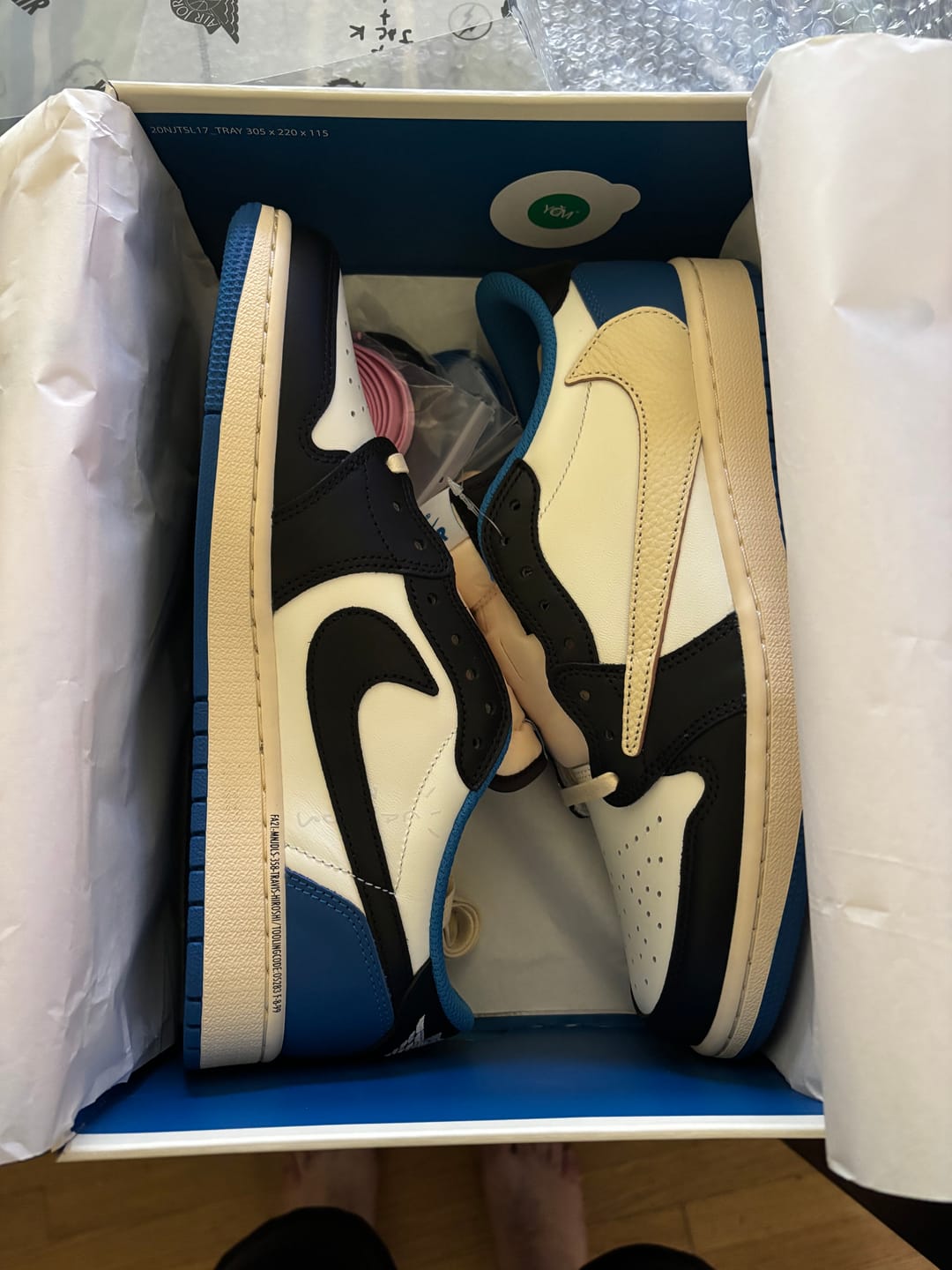 Andrew A. review of Travis Scott AJ1 Low x Fragment ‘Military Blue’