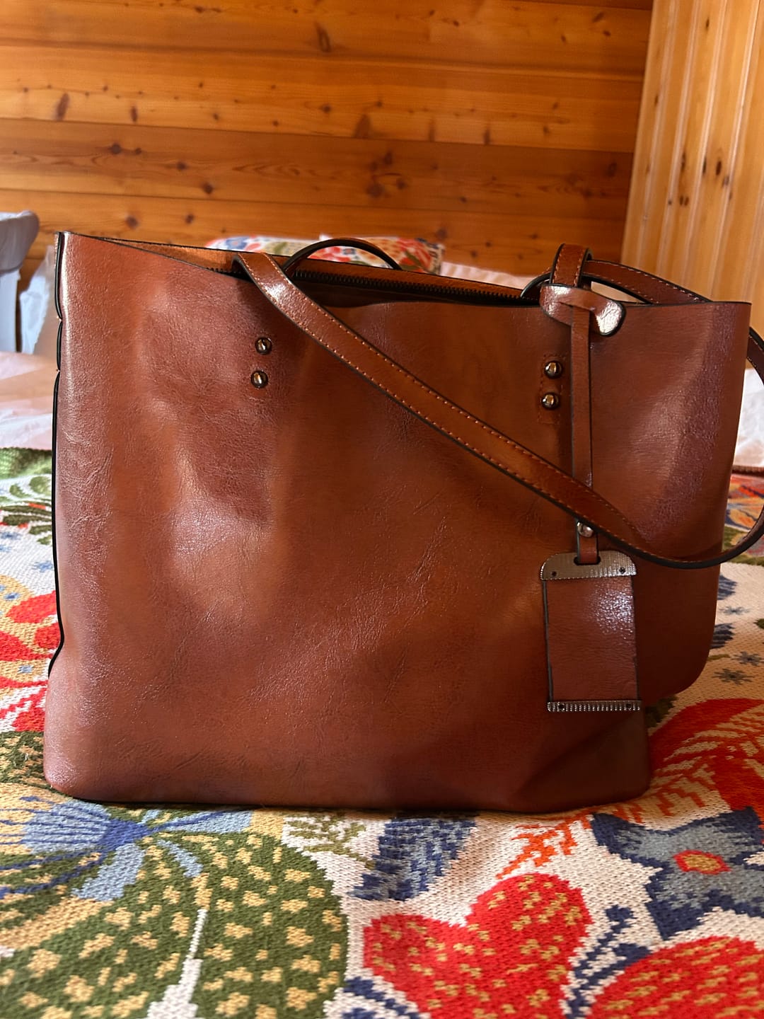 Customer photo review of Sac Cabas Cuir Angelina