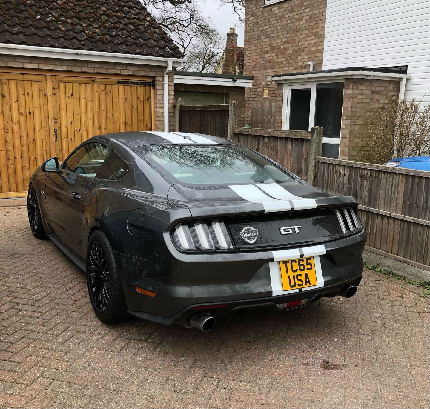 Customer photo review of Metal Pressed Number Plate - 520x111mm & 11x8