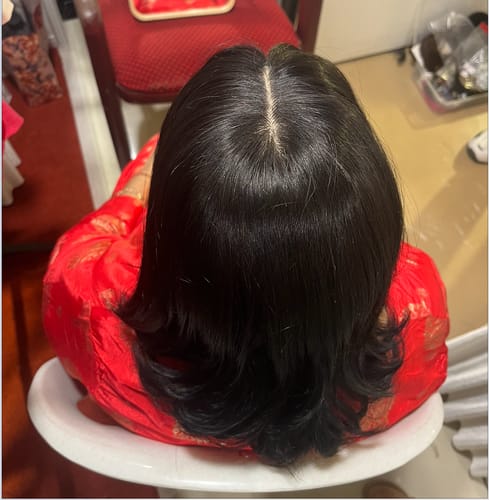 Customer photo review of Silk Scalp Topper 2X5