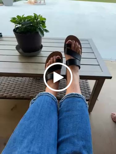 Customer video review of Corky's Just a Fling Black Sandal