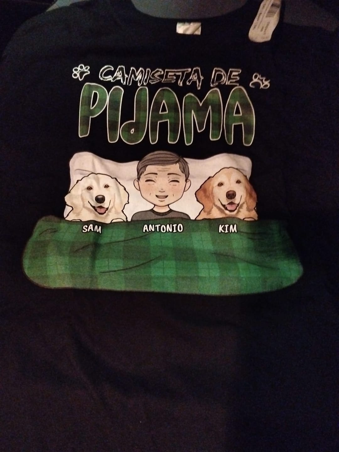 Customer photo review of Mi camiseta de pijama - Camiseta personalizada