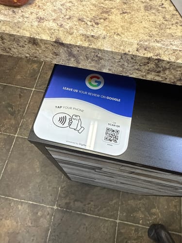 Customer photo review of Google Reviews - Plate