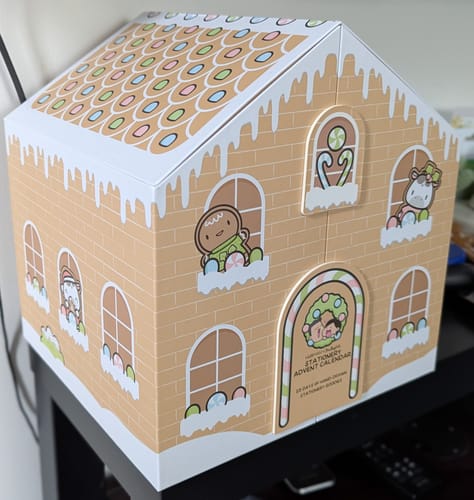 Customer photo review of Gingerbread Holiday Advent Calendar