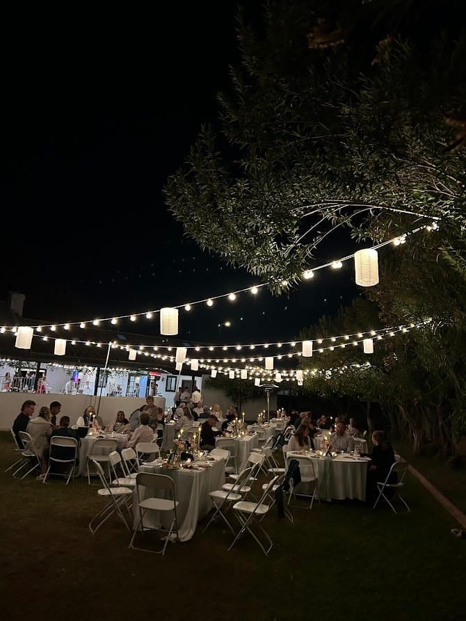 Customer photo review of 8" White Cylinder Unique Shaped Paper Lantern