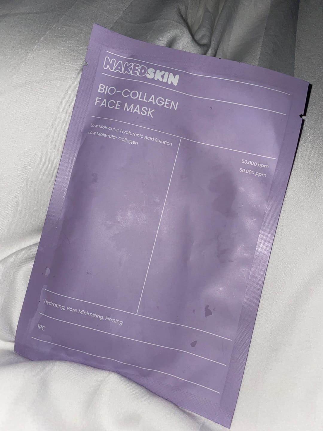 Customer photo review of The Naked Skin Bio-Collagen Mask