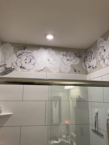 Customer photo review of Peony - Black and white