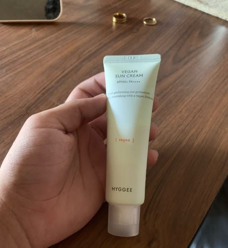 Customer photo review of HYGGEE - Vegan Sun Cream SPF50+ PA++++