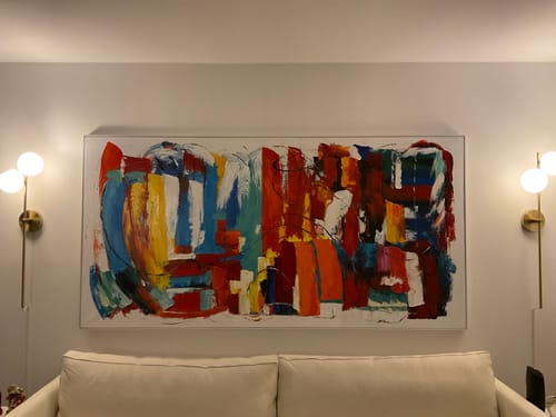 Customer review photo for COLORFUL PAINTING #CA136