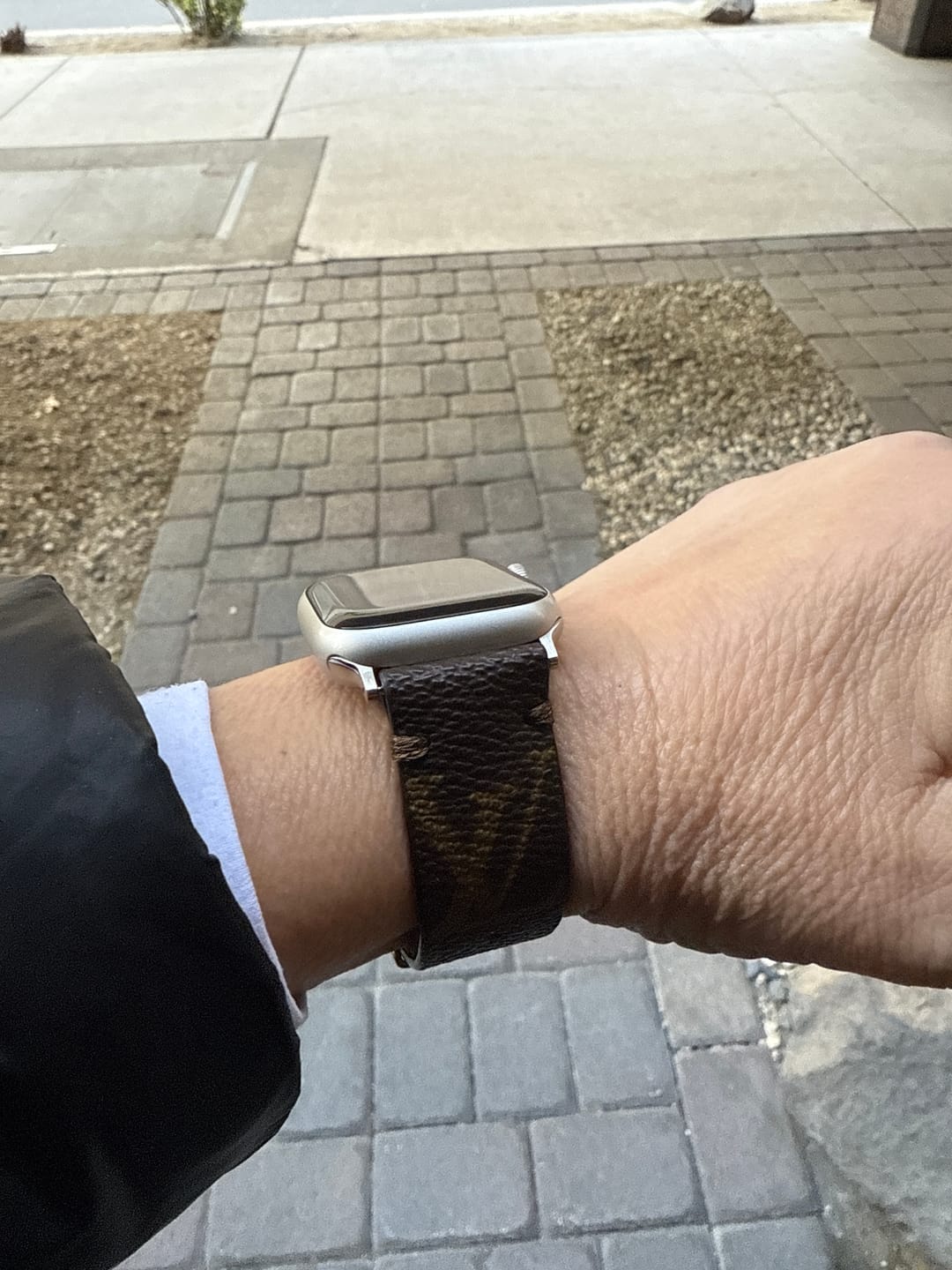 Customer photo review of Apple Watch Band Repurposed Classic LV Monogram