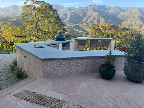 Ipanema Rosa 8 Square Terrazzo Cement Tile